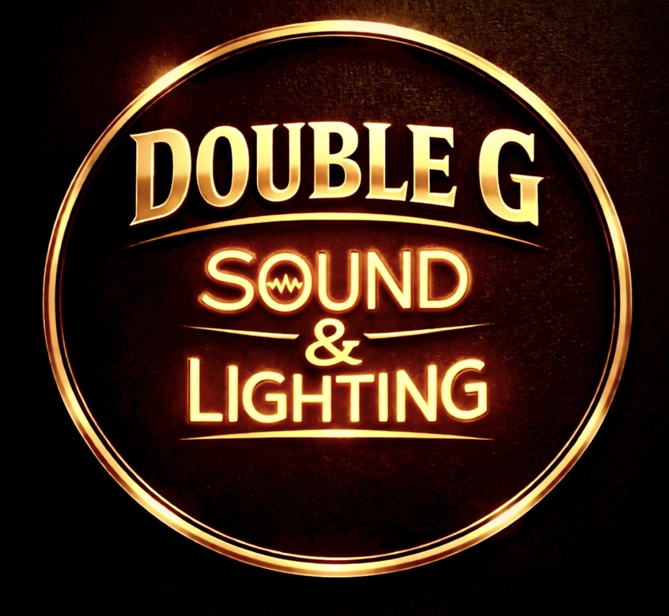 Double G sound and lighting brand mark.